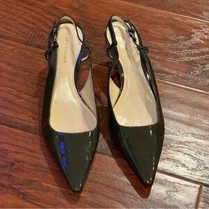 👠 Ann Taylor Green Patent Leather Shoes